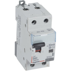 Kombinēts noplūdes automātslēdzis DX3 - 1P+N - B40 - 6kA - 30mA - AC tips