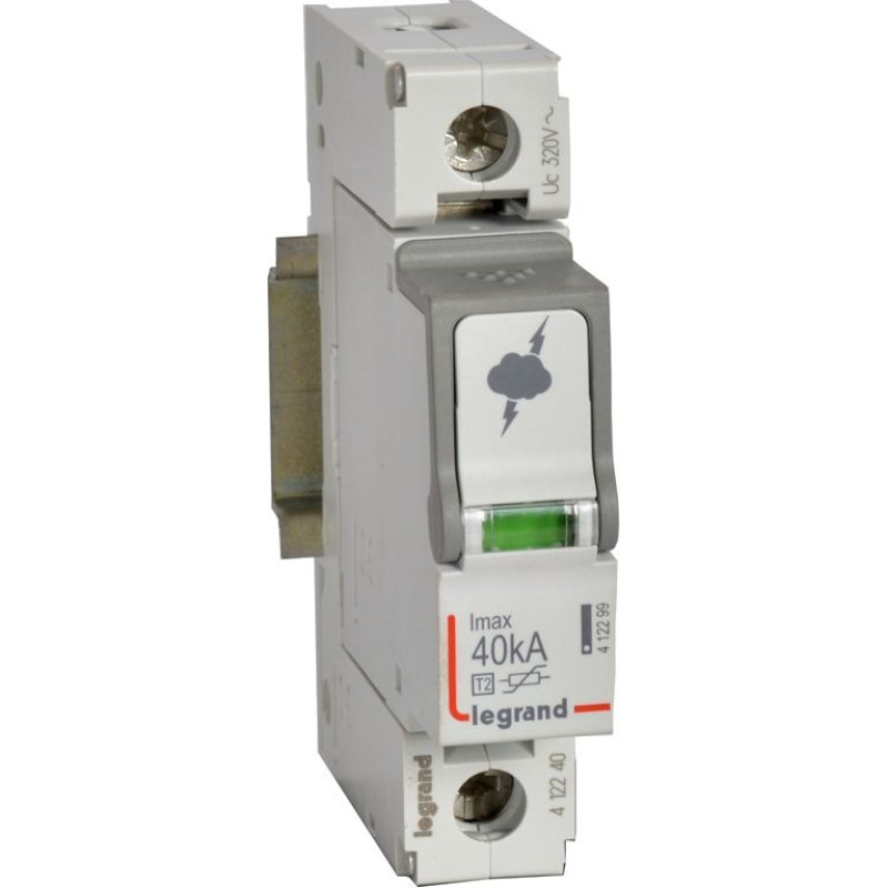 Pārsprieguma aizsardzība - T2 - Imax 40 kA/polam - 1P