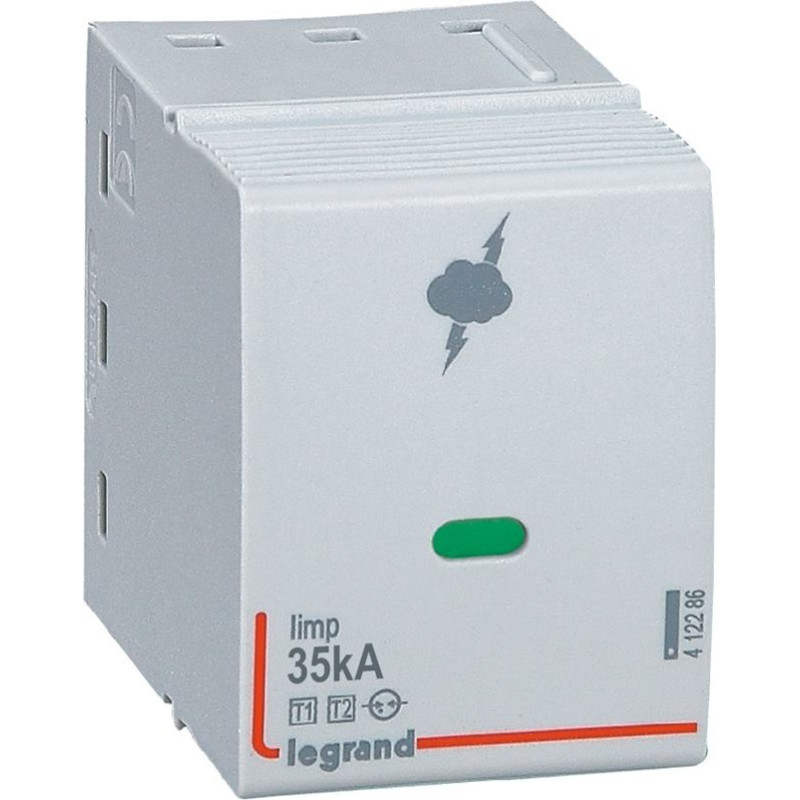 Spraudņveida rezerves modulis Pārsprieguma aizsardzība - T1+T2 - 35 kA/polam