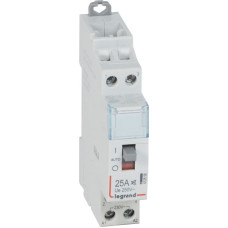 Klusais kontakors CX3 ar priekšējo rokturi - 2 poli - 25 A - 250 V~ - 2 NO kontakti - spoles spriegums 230 V~ - 1 modulis