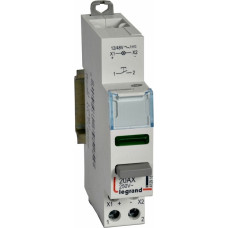 Spiedpoga CX3 - 1 NO kontakts ar zaļu LED indikatoru - 12/48 V AC/DC - 250 V~ - 20 A - 1 modulis