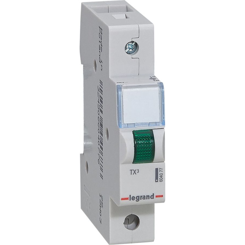 LED indikators - 230 V~ - vienkāršs - zaļš - 1 modulis