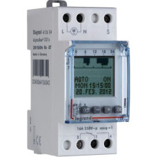 Digitālais laika slēdzis - 1 kanāls - nedēļas programma - ar ieeju