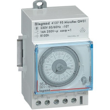 Programmējams laika slēdzis - horizontāla skala - nedēļas programma - 100 h gaitas rezerve