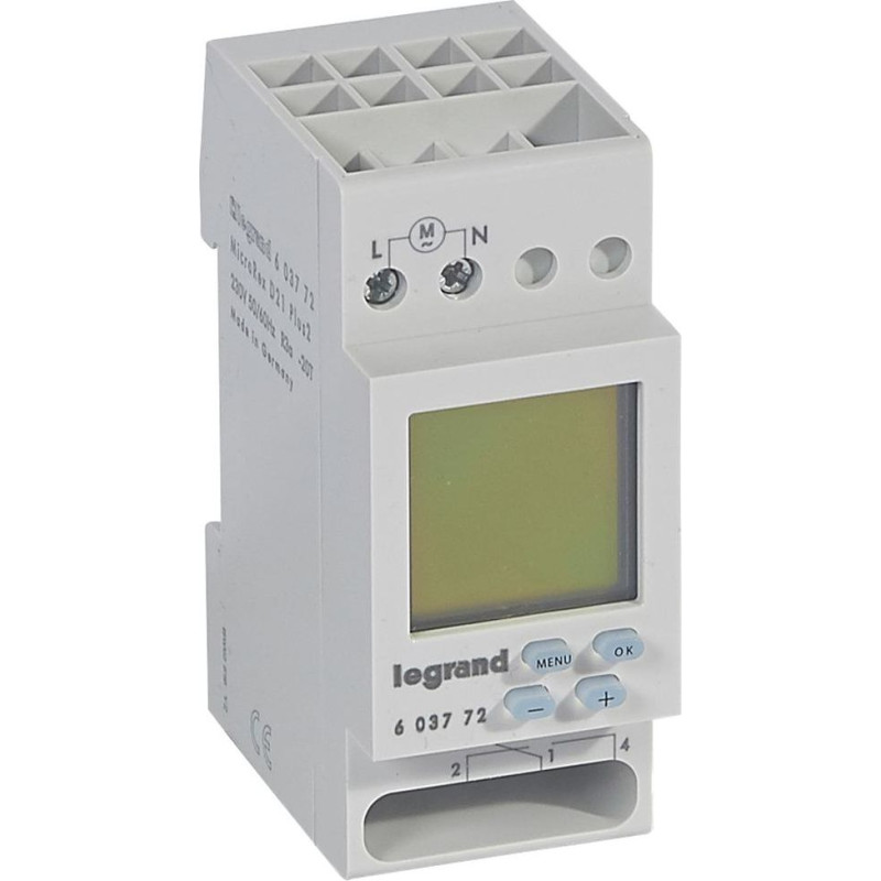 MicroRex D21 Plus digitālais laika slēdzis - 1 kanāls - spāņu versija