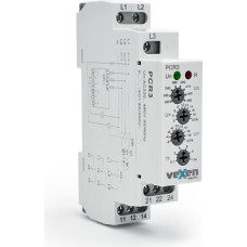 PCR3 Trīsfāžu sprieguma kontroles relejs 3L 2CO 10A AC230V