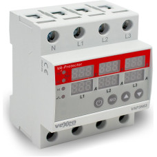 VAP3N63 Digitālais trīsfāžu pārsprieguma un pārslodzes aizsardzības relejs 3LN 63A AC400V