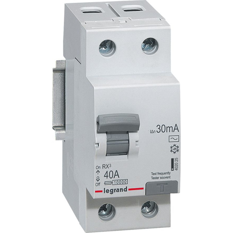 RX3 Noplūdes automāts - 2P - 230 V~ - 40 A - 30 mA - AC tips