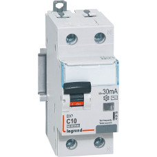 Kombinēts noplūdes automātslēdzis DX3 - 1P+N - C10 - 10kA - 30mA - AC tips