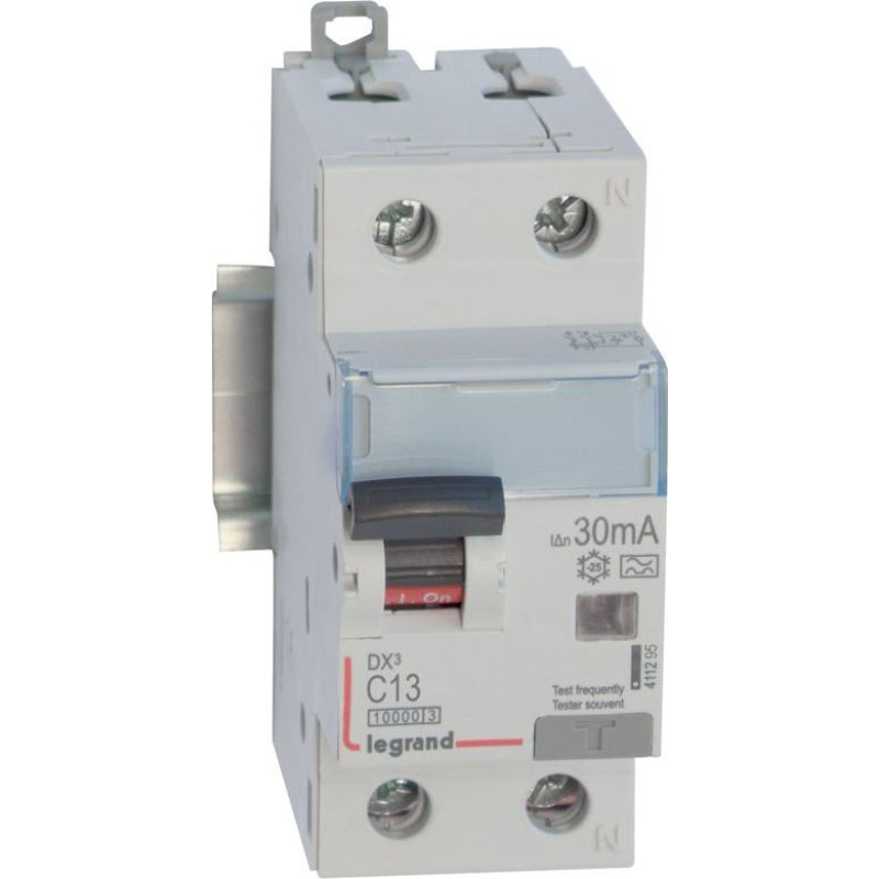 Kombinēts noplūdes automātslēdzis DX3 - 1P+N - C13 - 10kA - 30mA - A tips