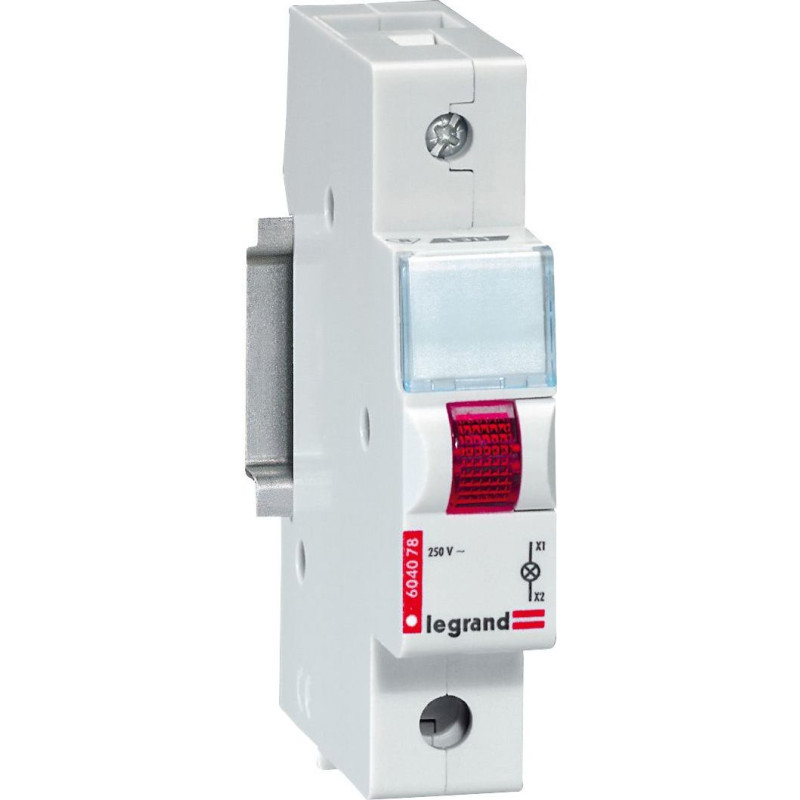 LED indikators - 230 V~ - vienkāršs - sarkans - 1 modulis