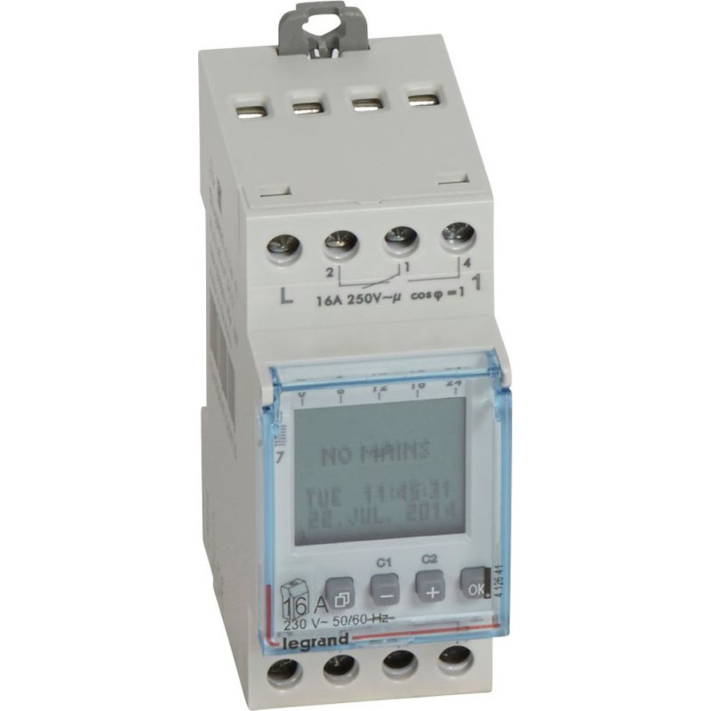 Programmējams laika slēdzis ar digitālu displeju - 230 V~ - daudzfunkciju - 2x28 programmas - 2 izejas