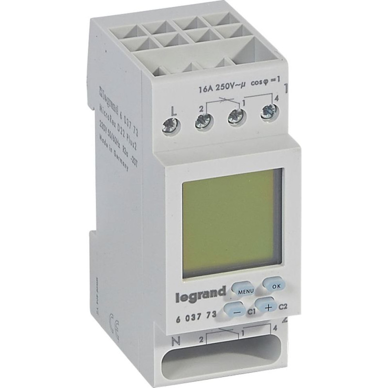 MicroRex D22 Plus digitālais laika slēdzis - 2 kanāli - spāņu versija