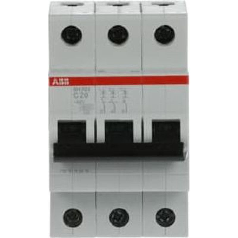SH203-C20 Automātslēdzis - 3P - 20A - C - (AC) 6 kA
