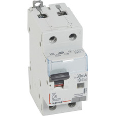 Kombinēts noplūdes automātslēdzis DX3 - 1P+N - C6 - 10kA - 30mA - AC tips - N labajā pusē