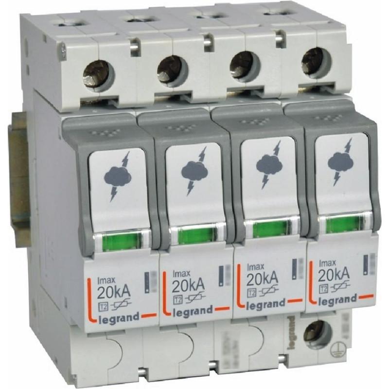 Pārsprieguma novadītājs - T2 - 20 kA - 4P
