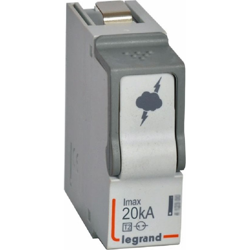 Spraudņveida rezerves modulis Pārsprieguma aizsardzība - T2 - 20 kA/polam - N-PE modulis