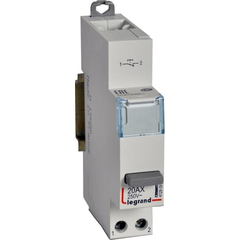 Spiedpoga CX3 - 1 NC kontakts - 250 V~ - 20 A - 1 modulis