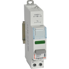 Spiedpoga CX3 - 1 NO kontakts ar zaļu LED indikatoru - 110/400 V~ - 250 V~ - 20 A - 1 modulis