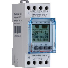 Digitālais laika slēdzis - 2 kanāli - nedēļas programma - 24 V