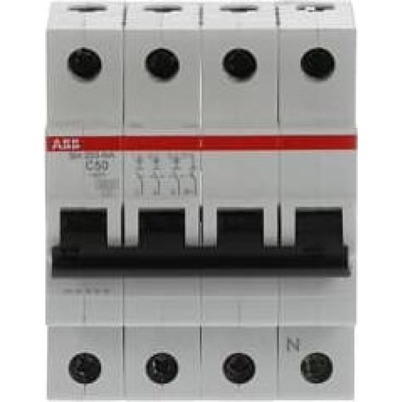 SH203-C50NA Automātslēdzis - 3P+N - 50A - C - (AC) 6 kA
