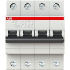 SH204-C25 Automātslēdzis - 4P - 25A - C - (AC) 6 kA