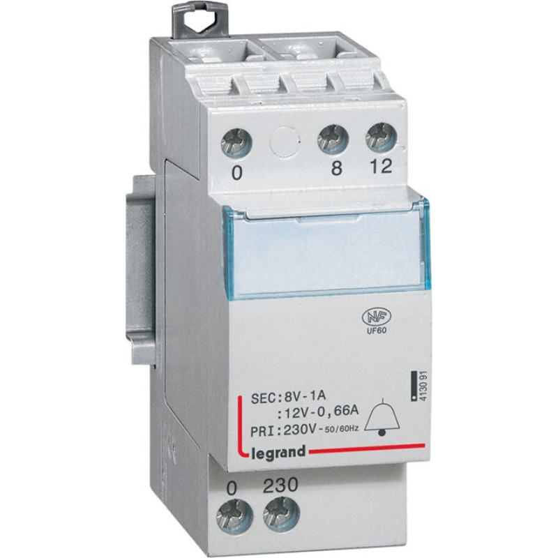 Zvana transformators - 230 V / 12-8 V - 8 VA