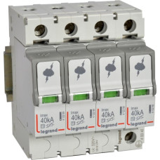 Pārsprieguma novadītājs - T1+T2 - 8 kA - 1P+N - neitrāle pa kreisi