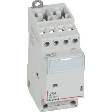 Kontakors CX3 bez roktura - 4 poli - 25 A - 400 V~ - 2NC + 2NO kontakti - spoles spriegums 24 V~ - 2 moduļi