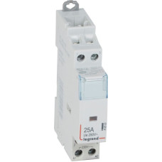 Kontakors CX3 bez priekšējā roktura - 2 poli - 25 A - 250 V~ - 2 NO kontakti - spoles spriegums 230 V~ - 1 modulis