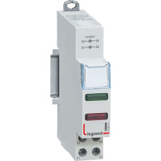 Dubultais LED indikators - zaļš + sarkans - 110/400 V~ - 1 modulis
