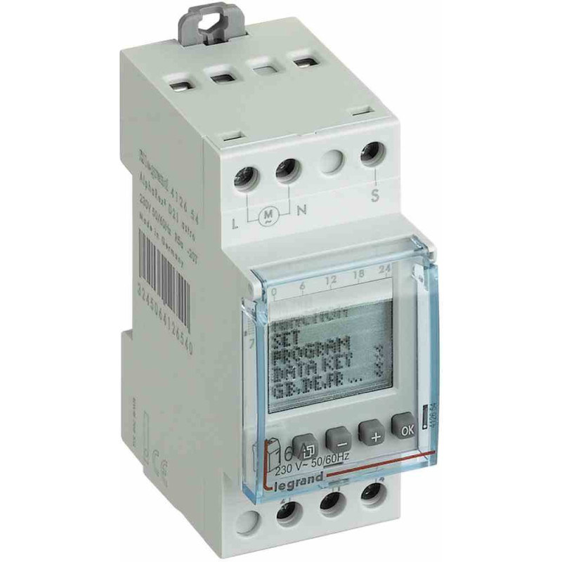 Programmējams laika slēdzis ar digitālu displeju - āra apgaismojumam - 1 izeja