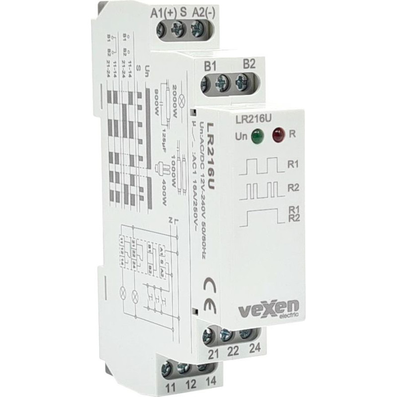 LR216U impulsa relejs 2CO 16A ACDC12-240V