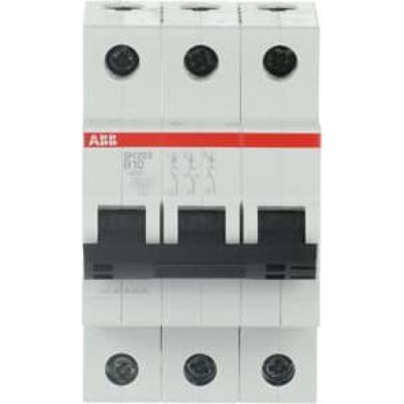 SH203-B10 Automātslēdzis - 3P - 10A - B - (AC) 6 kA