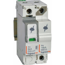 Pārsprieguma novadītājs - T1+T2 - 12,5 kA - 3P+N - neitrāle pa labi - ar bojājuma signalizāciju