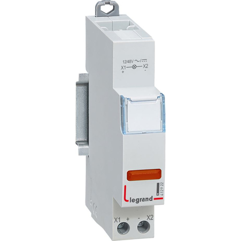 LED indikators - sarkans - 12/48 V AC/DC - 1 modulis