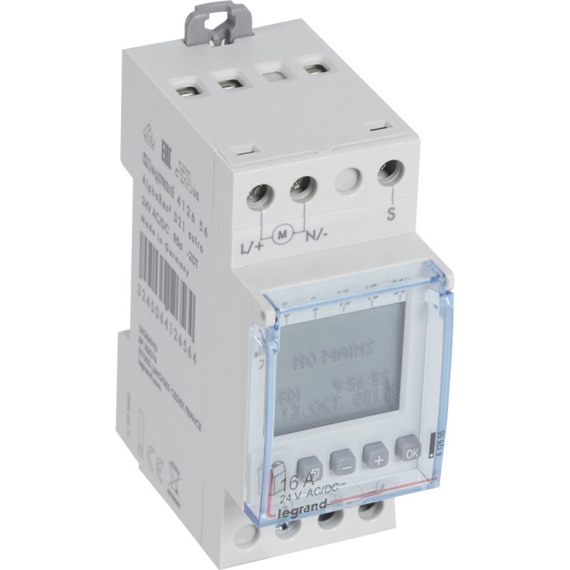 Digitālais astronomiskais laika slēdzis - 1 kanāls - 24 V