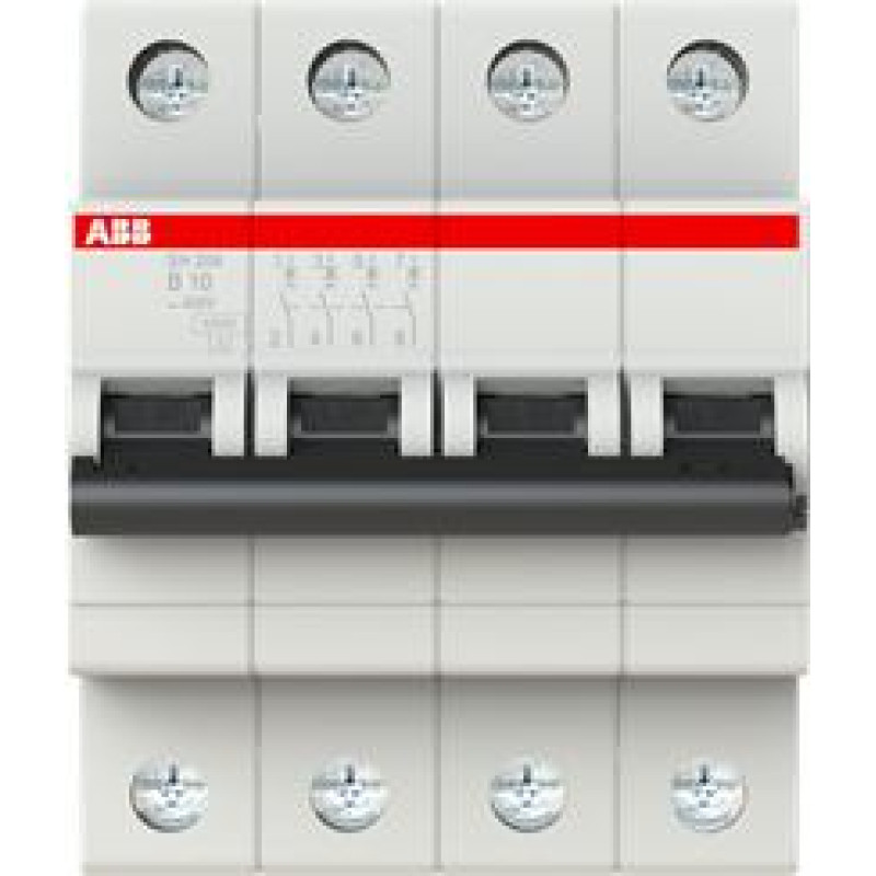 SH204-B10 Automātslēdzis - 4P - 10A - B - (AC) 6 kA
