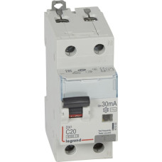 Kombinēts noplūdes automātslēdzis DX3 - 1P+N - C20 - 6kA - 30mA - AC tips