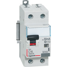 Kombinēts noplūdes automātslēdzis DX3 - 1P+N - C16 - 6kA - 30mA - AC tips