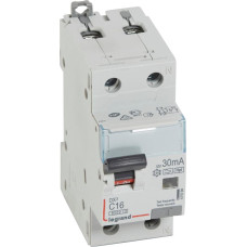 Kombinēts noplūdes automātslēdzis DX3 - 1P+N - 10kA - C16 - 30mA - F tips - N labajā pusē