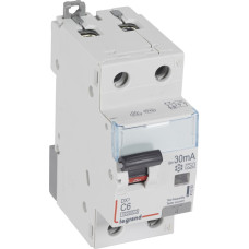 Kombinēts noplūdes automātslēdzis DX3 - 1P+N - C6 - 10kA - 30mA - A tips
