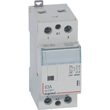 Kontakors CX3 bez priekšējā roktura - 2 poli - 63 A - 250 V~ - 2 NO kontakti - spoles spriegums 230 V~ - 2 moduļi