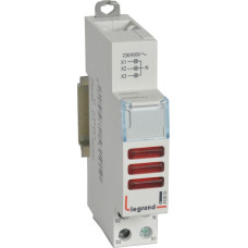 LED indikators - trīskāršs - 230/400 V~ - sarkans - 1 modulis