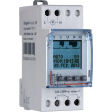 Digitālais laika slēdzis - 1 kanāls - gada programma