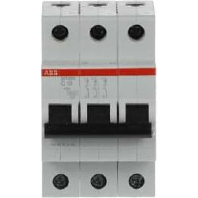 SH203-C10 Automātslēdzis - 3P - 10A - C - (AC) 6 kA