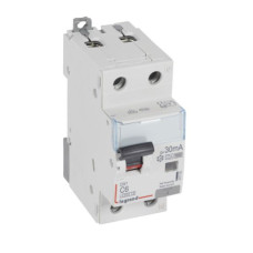 Kombinēts noplūdes automātslēdzis DX3 - 1P+N - C6 - 6kA - 30mA - F tips