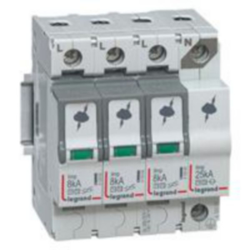 Pārsprieguma novadītāja kasete - T1+T2 - 8 kA